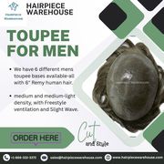Explore Premium Toupees for Men – Realistic,  Comfortable & Affordable 